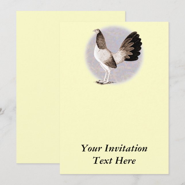 Convites Gamecock: Hennie (Frente/Verso)