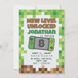 CONVITES GAMER INVITATION