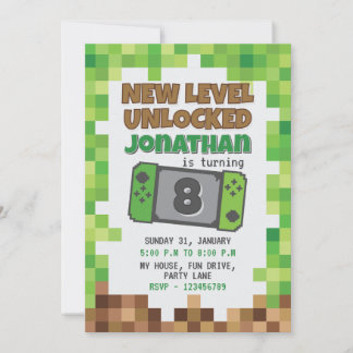 CONVITES GAMER INVITATION