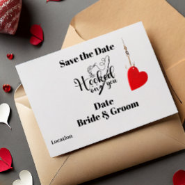 Convites Gancho em você para salvar a data do casamento de 