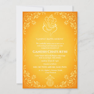 Convites Ganesh Chaturthi Puja