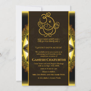 Convites Ganesh Chaturthi Puja