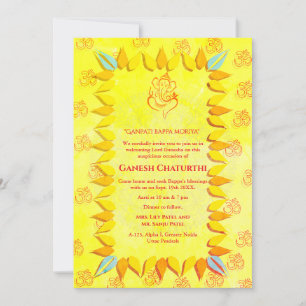 Convites Ganesh Chaturthi Puja