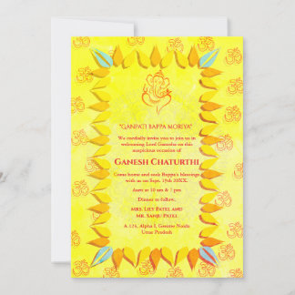 Convites Ganesh Chaturthi Puja