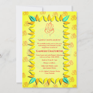 Convites Ganesh Chaturthi Puja