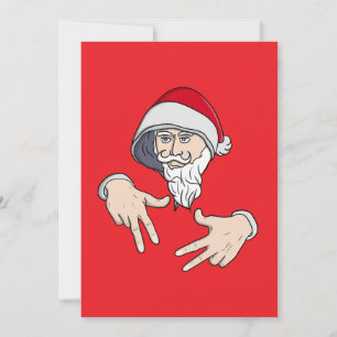 Convites Gangsta Descolado Papai Noel do Hand Rap Hip Hop