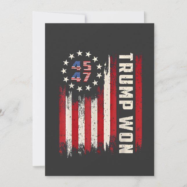 Convites Ganhámos a tristeza americana da inauguração ameri (Frente)