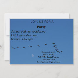 Convites Gansos canadenses em voo