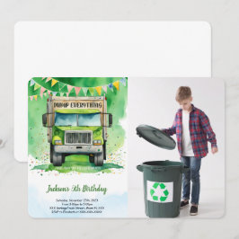 Convites Garbage Truck Birthday
