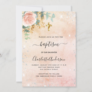 Convites Gardolo de prata de eucalipto floral de rosa de ba