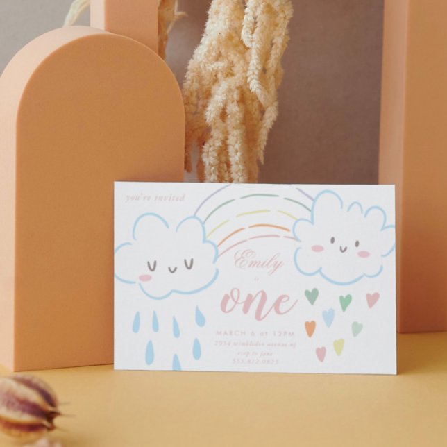 Convites Garota Belos Corações Sobre O Aniversário Do Arco- (Criador carregado)