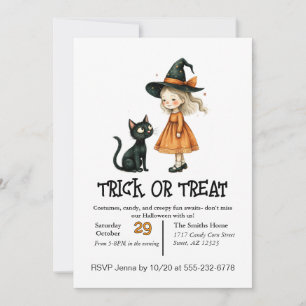 Convites Garota Bonita E Seu Gato