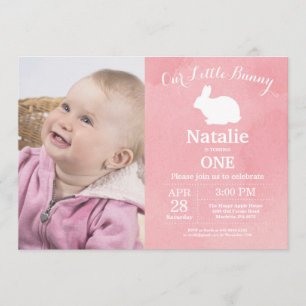 Convites Garota Coelhinha de Aniversário Páscoa Ovo 1 rua P