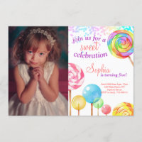 Garota da terra doce Aniversário Doce Lollipops