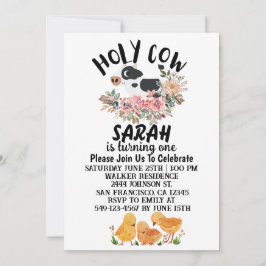 Convites Garota da Vaca Sagrada Está Transformando Um Cartã