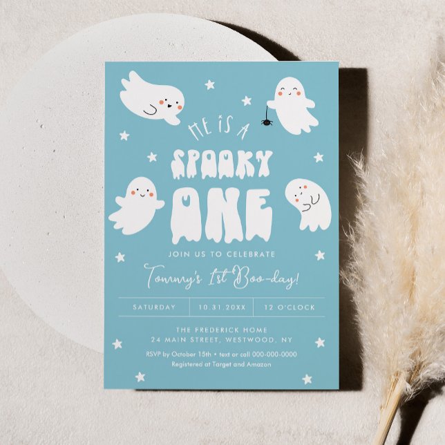 Convites Garota de aniversário de 1rua do Halloween de Kawa (Criador carregado)