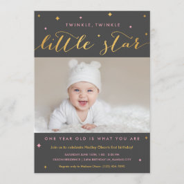 Convites Garota de Convocação para o Primeiro Aniversário d