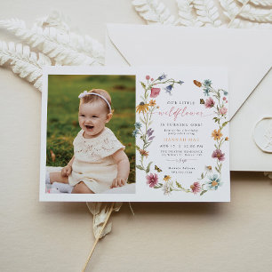 Convites Garota de Flor Selvagem de Borboleta CAMILLA Prime