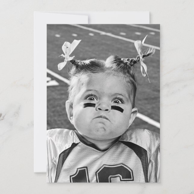 Convites Garota de futebol (Frente)