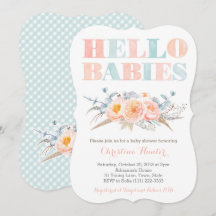 Garota Fraternal Geme Chá de fraldas sem Genderno