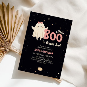 Convites Garota Halloween O Pequeno Boo Está Devendo Chá de