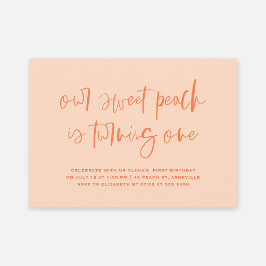 Convites Garota Minimalista Doce Primeiro Aniversário