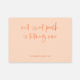 Convites Garota Minimalista Doce Primeiro Aniversário