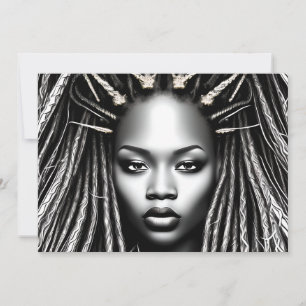 Convites Garota Negra Magia Aniversário Sista Melanin Mulhe