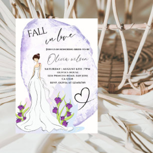 Convites Garota no Chá de panela do Jardim - Floral Elegant