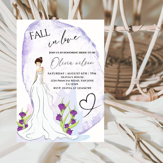 Convites Garota no Chá de panela do Jardim - Floral Elegant (Criador carregado)