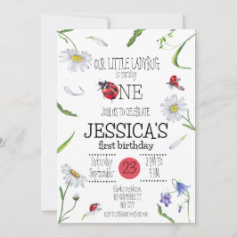 Convites Garota primeiro aniversario Magia de Cólvora de Có