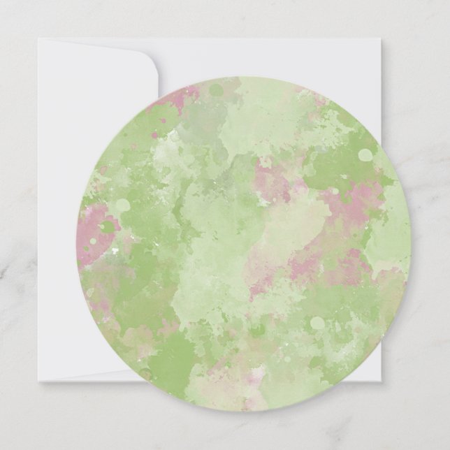 Convites Garota Rosa Abstrato Doce Dezesseis (Frente)