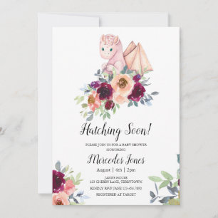 Convites Garota Rosa, Dragão Ataque Floral, Atacando Rapida