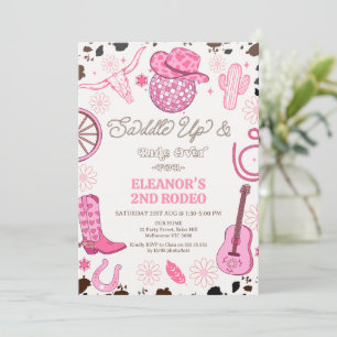 Convites Garota Rosa Quente, segundo de Bola Disco Rodeo An