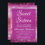 Convites Garota Roxa Glitter Sparkle Doce 16 Aniversário<br><div class="desc">Purple Watercolor Sparkle Sweet Sessenta Convites de aniversário para uma Céu Célestial Noite Estrelas 16ª celebração da festa de aniversário. Este convite é perfeito para uma Festa de aniversário Burgundy Girly Sweet 16. Entre em contato com o designer para obter itens correspondentes personalizados.</div>