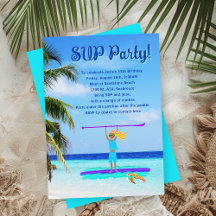 Garotas de Festa de Aniversário de SUP Tropical Re