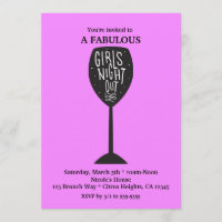 GAROTAS NOTURNA FORA Vinho Vidro qualquer festa de