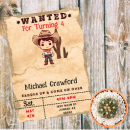 Convites Garoto Aniversariante Country Western Procurado