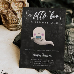 Convites Garoto Fantástico Chá de fraldas de Halloween Pequ