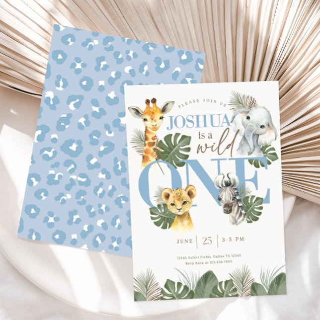 Convites Garoto Selvagem Um Safari Aniversário na Selva (Criador carregado)