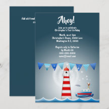 Garotos do mar do farol azul-marinho da Ahoy