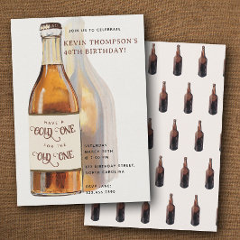 Convites Garrafa de Cerveja Divertida Fria para o Velho no