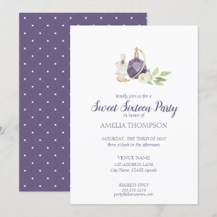 Convites Garrafa De Perfume De Água Doce Dezesseis Anivers