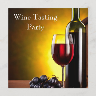 Convites Garrafa de vinho tinto copo degustação de vinho fe
