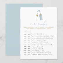 Garrafas azuis da ANDI sobre ou sob o jogo do bebê