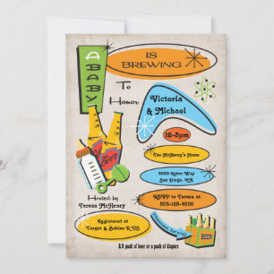 Convites Garrafas Retro e Beers Beers