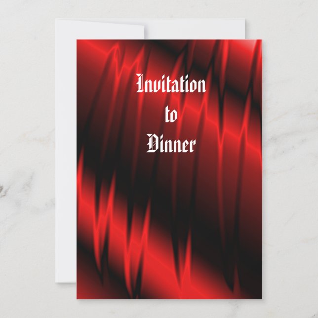 Convites Garras vermelhas (Frente)