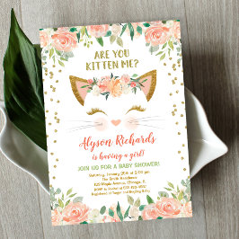 Convites Gatinho gatinho gatinho, pinginha, chá de fraldas