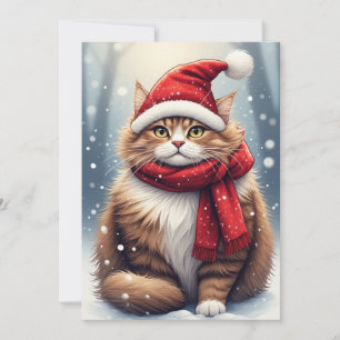 Convites Gato de Natal