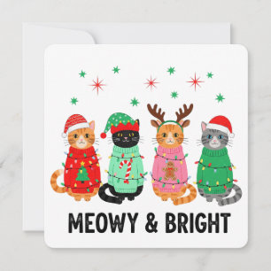 Convites Gato de Natal